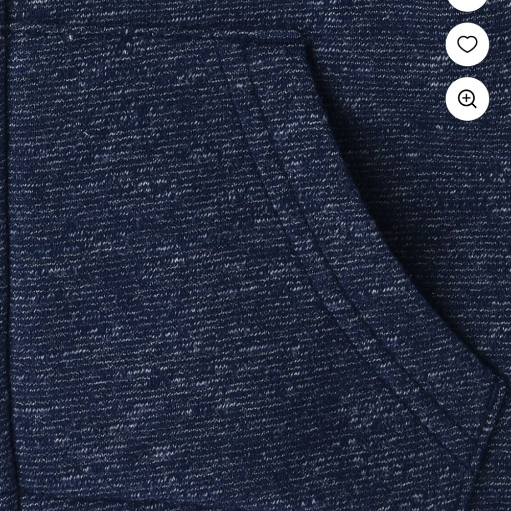The Children’s Place Toddler Navy Faux Sherpa Zip-Up Hoodie Size 5T NWT - Picture 2 of 5